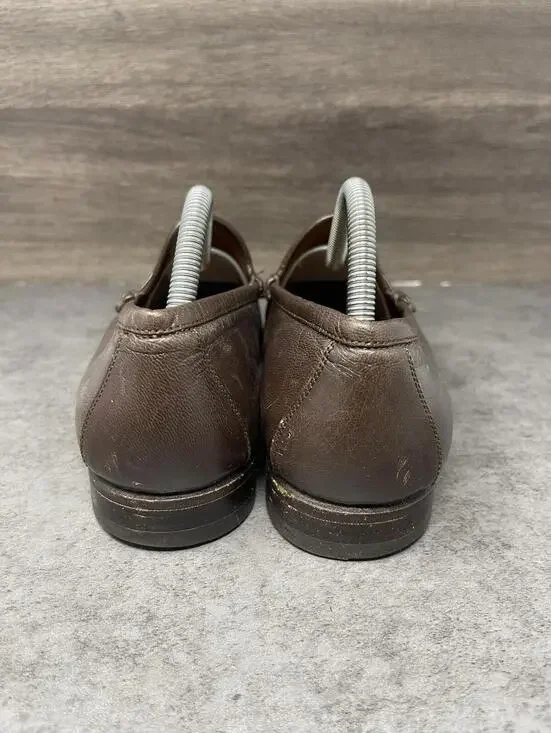 Gucci Horsebit Leather Loafers Mens Size 8.5 (41.5) Brown Leather Slip On Dress - Picture 6 of 10